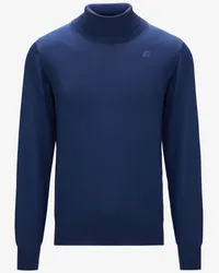 K-Way HENRY MERINO - Knitwear - Pull  Over BLUE MEDIEVAL 