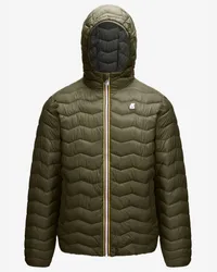 K-Way JACK QUILTED WARM - Jackets - Corta GREEN BLACKISH 