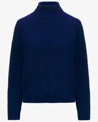 K-Way FUZZY WOOL MERINO BLEND - KNITWEAR - Pull  Over - Donna - BLUE TWILIGHT 