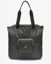 K-Way LE VRAI 3.0 VICTORINE - Bags - Shopping Bag GREEN BLACKISH 