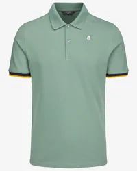 K-Way VINCENT - Polo Shirts - Polo GREEN MARINE 