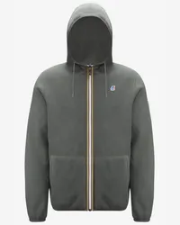 K-Way JACQUES POLAR REVERSIBLE - Fleece - Giacca GREEN BLACKISH-Blue Depth 