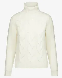 K-Way CLAIRIE BRAID - Knitwear - Pull  Over - Donna - WHITE MILK 