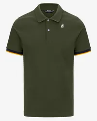 K-Way VINCENT - Polo Shirts - Polo GREEN CYPRESS 