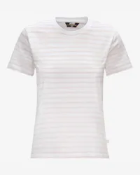 K-Way AMALIA STRIPES - T-ShirtsTop - T-Shirt - Donna - WHITE-PINK ROSE 