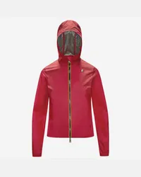 K-Way LIL IRIDESCENT METAL NY - Jackets - Corta - Donna - RED BERRY 