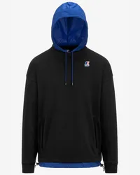 K-Way LE VRAI DONATIEN NYLON PC - Fleece - Maglia BLACK PURE-BLUE ROYAL MARINE 