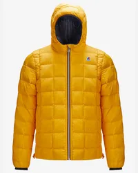 K-Way JACQUES THERMO PLUS.2 REVERSIBLE - Jackets - Corta BLUE DEPTH-YELLOW SOLAR 