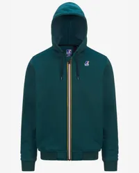 K-Way LE VRAI ARNEL HV POLY CO - Fleece - Giacca GREEN PETROL 