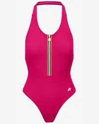 K-Way Sylvie Beach - Bathing Suits - Costume da bagno intero - Donna - RED RUBINE 