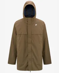 K-Way IGON ECO SD CONTRAST - Jackets - 3/4 lunghezza BROWN C-BLUE F 