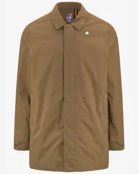 K-Way BENNY OTTOMAN - Jackets - 3/4 lunghezza BROWN CORDA 