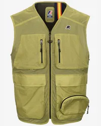 K-Way ALLOS - Jackets - Gilet GREEN CELERY RIPSTOP 