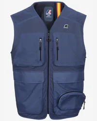 K-Way ALLOS - Jackets - Gilet BLUE FIORD RIPSTOP 