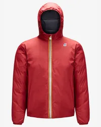 K-Way JACQUES THERMO PLUS.2 REVERSIBLE - Jackets - Corta RED DK TOMATO-BLUE DEPTH 