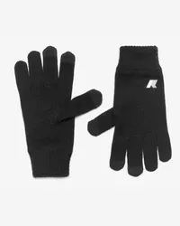 K-Way ALFRED CARDIGAN STITCH WOOL - Gloves - Guanto BLACK PURE MELANGE 