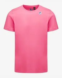 K-Way LE VRAI EDOUARD FLUO - T-ShirtsTop - T-Shirt PINK INTENSE 