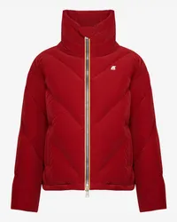 K-Way IMELDINE HEAVY QUILTED VELVET TOUCH - Jackets - Corta - Donna - RED DK TOMATO 