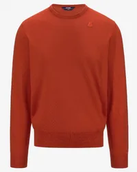 K-Way SEBASTIEN MERINO - KNITWEAR - Pull  Over RED CRETA 