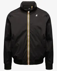 K-Way AMAURY  STRETCH NYLON JERSEY - Jackets - Corta BLACK PURE 