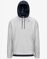 K-Way LE VRAI DONATIEN NYLON PC - Fleece - Maglia GREY LT-BLUE DEPTH 