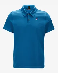 K-Way GREGOIRE TAPE - Polo Shirts - Polo BLUE DEEP WATER 