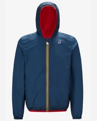 K-Way JACQUES REVERSIBLE RIPSTOP - Jackets - Corta RED-BLUE OTTANIO 