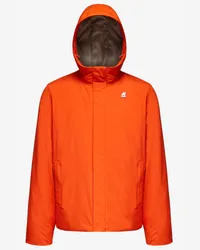 K-Way JACK RIPSTOP MARMOTTA - Jackets - Corta ORANGE P-GREY B 