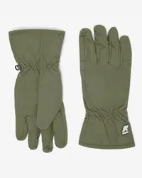 K-Way FREYR MARMOTTA - Gloves - Guanto GREEN BLACKISH-Blue Depth 