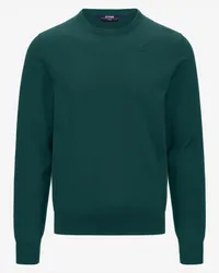 K-Way SEBASTIEN COTTON PS - KNITWEAR - Pull  Over GREEN JUNE 