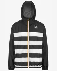 K-Way LE VRAI 3.0 CLAUDE GRAPHIC AGNES B - Jackets - Medio STRIPES BLK-WHT 