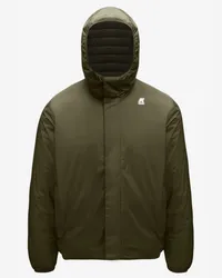 K-Way JUKES THERMO  LIGHT REVERSIBLE - Jackets - Corta GREEN BLACKISH 