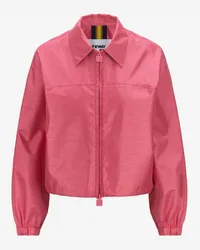 K-Way SOISIR SHANTUNG - LIKE 2L - Jackets - Corta - Donna - PINK CAMELIA SHANTUNG 