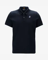 K-Way GREGOIRE TAPE - Polo Shirts - Polo Blue Depth 