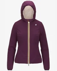 K-Way LILY ST WARM REVERSIBLE - Jackets - Corta - Donna - VIOLET DK-BEIGE G 