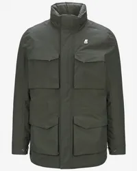 K-Way MANPHY WARM OTTOMAN - Jackets - Medio GREEN BLACKISH 