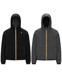 K-Way JACQUES POLAR REVERSIBLE - Fleece - Giacca Black Pure-Grey Smoked 