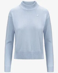 K-Way AGATA COTTON CASHMERE - KNITWEAR - Maglia - Donna - BLUE BALLAD 