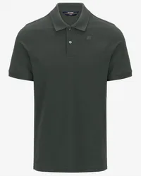 K-Way AMEDEE PIQUE - Polo Shirts - Polo GREEN BLACKISH 