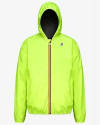 K-Way Jacques Plus Reversible Fluo - Jackets - Corta YELLOW FLUO-GREY 