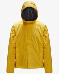 K-Way JACK RIPSTOP MARMOTTA - Jackets - Corta YELLOW SOLAR-BLUE DEPTH 