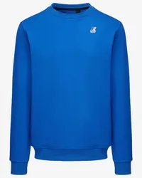 K-Way LE VRAI AUGUSTE POLY COTTON - Fleece - Maglia BLUE ROYAL MARINE 