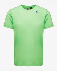 K-Way LE VRAI EDOUARD FLUO - T-ShirtsTop - T-Shirt GREEN FLUO 