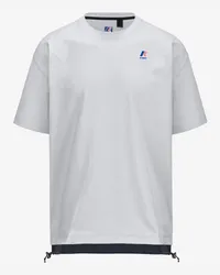 K-Way LE VRAI SERILLE NYLON PC - T-ShirtsTop - T-Shirt GREY LT-BLUE DEPTH 