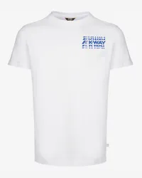 K-Way ODOM MULTIPLE LETTERING - T-ShirtsTop - T-Shirt WHITE 