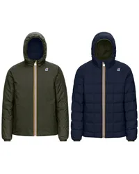 K-Way JACQUES THERMO PLUS.2 REVERSIBLE - Jackets - Corta BLACK TORBA-BLUE DEPTH 