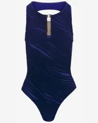 K-Way ENTY - Bathing Suits - Costume da bagno intero - Donna - BLUE SURF 