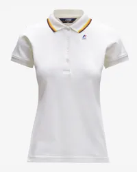 K-Way ALIZEE STRETCH - Polo Shirts - Polo - Donna - WHITE MILK 