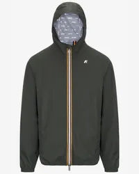 K-Way JACK STRETCH DOT - Jackets - Corta GREEN BLACKISH 