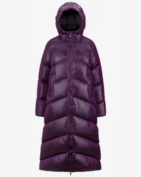 K-Way NEIVEL CRYSTAL CHINTZ THERMO HEAVY - Jackets - Lungo - Donna - VIOLET DK PURPLE CHINTZ 